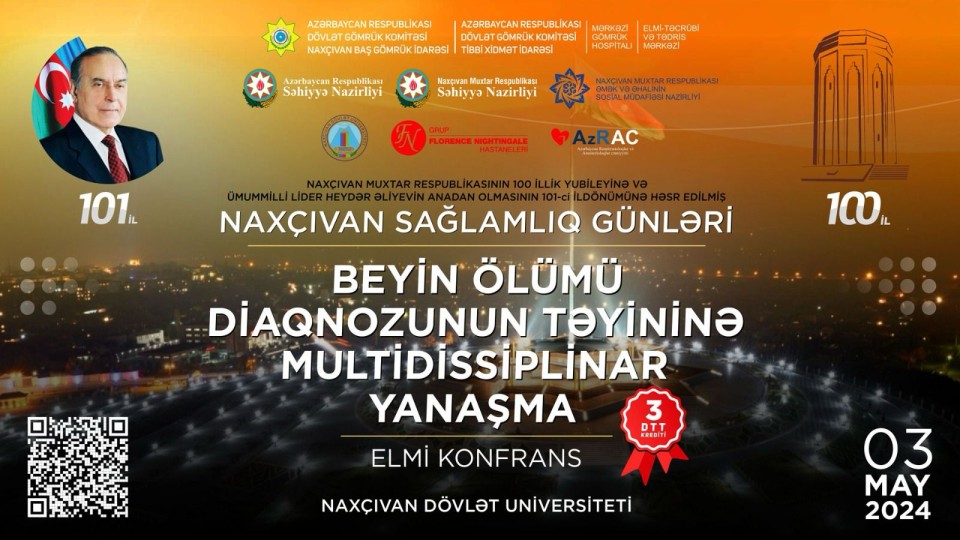 Beyin Ölümü diqnozunun təyininə multidissiplinar yanaşma - ilmi konfrans, Naxçıvan Dövlət Universiteti 