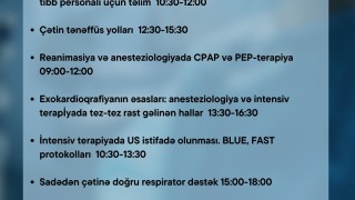 II Azərbaycan Reanimatoloq və Anestezioloqların cəmiyyətinin II Milli Konqresin prekursları