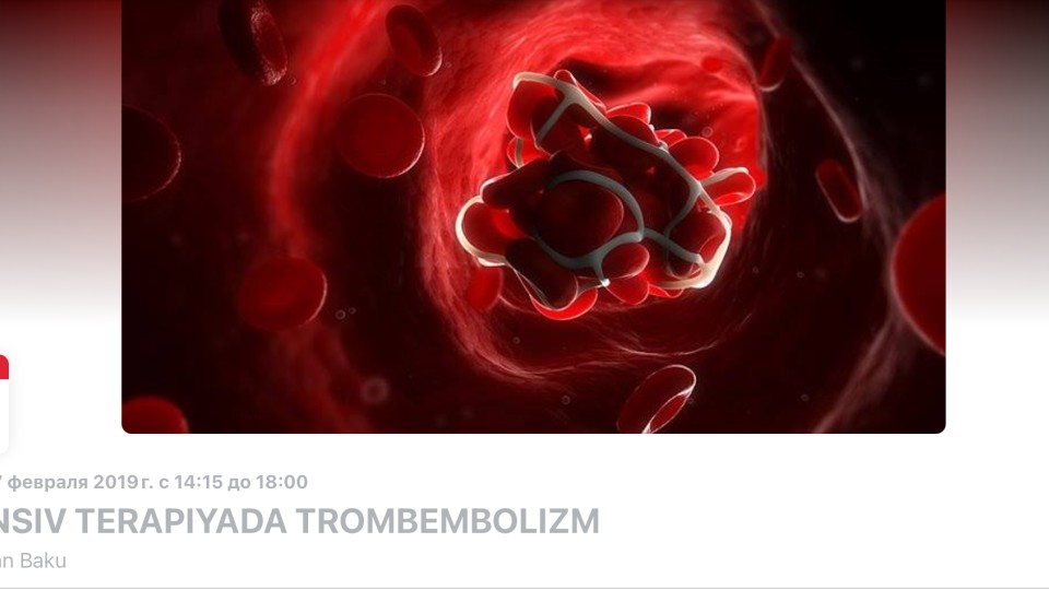 İtensiv terapiyada tromboembolizm